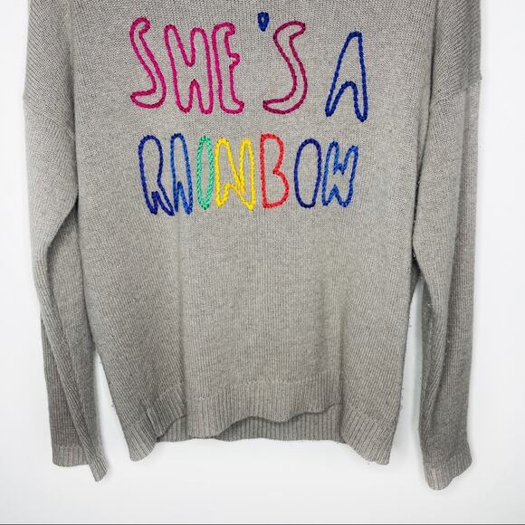 Iris Von Arnim 100% Cashmere Sweater ‘She’s a Rainbow’ Size Small - Picture 4 of 12